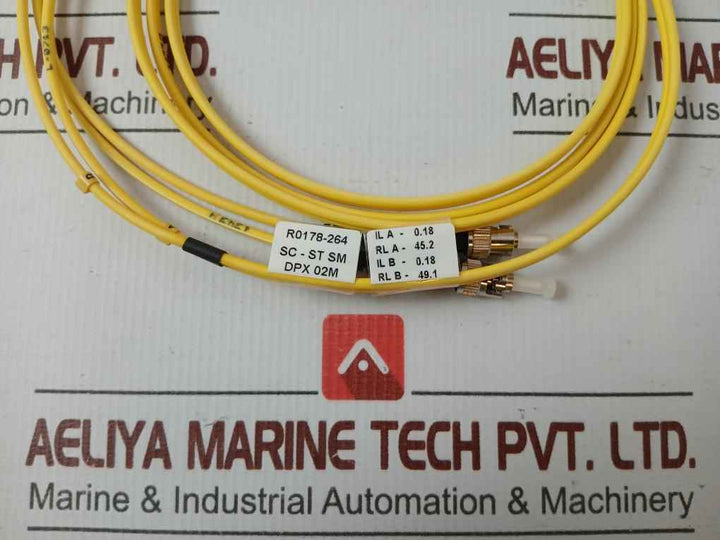 Sc-st Sm Dpx 02M (9/125) Fiber Optic Patch Cable Set Ftek-dx-sm-sc/St-pc-02M
