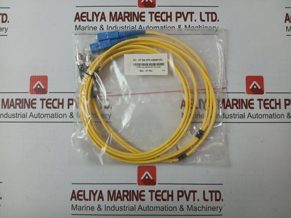 Sc-st Sm Dpx 02M (9/125) Fiber Optic Patch Cable Set Ftek-dx-sm-sc/St-pc-02M