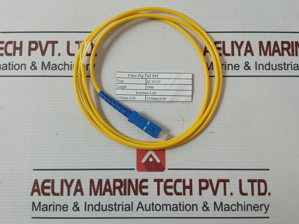 Sc 9/125 Single Mode Fiber Optic Pigtail Cable 1Mtr