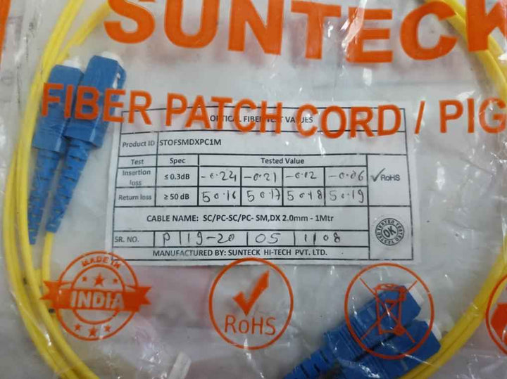Sc Duplex Fiber Optic Cable Set 1M Stofsmdxpc1M Sunteck