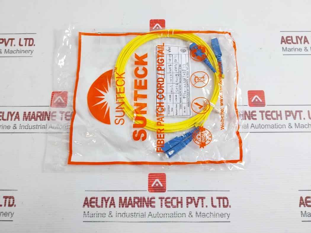 Sc Pc Sc Pc Single Mode Fiber Patch Cord Set Stofsmdxpc 3M Duplex 9/125 Sunteck
