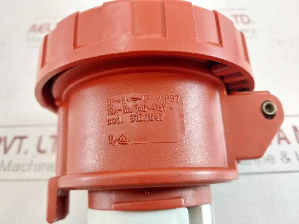 Scame 316.1647 Cee Socket Connector Sl23308 Sl23321 16A-6H/346÷415V