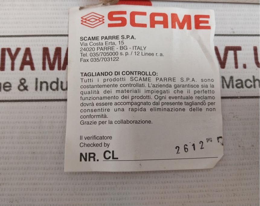 Scame 561.32864 Interlocked Socket 3P+T-ip67-32A-3H/380V-50Hz/440V-60Hz