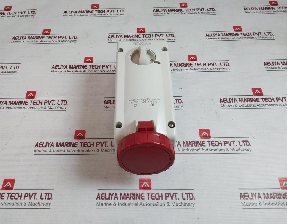 Scame 561.32864 Interlocked Socket 3P+T-ip67-32A-3H/380V-50Hz/440V-60Hz