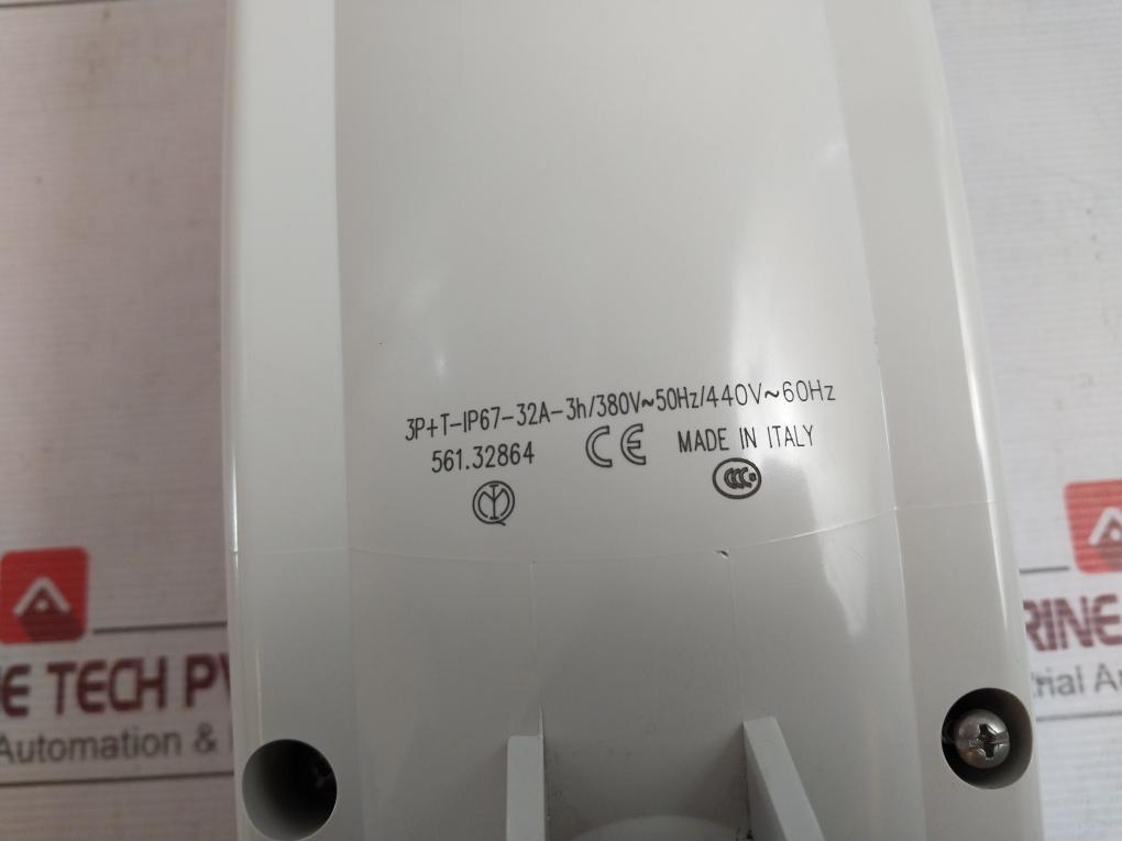 Scame 561.32864 Interlocked Socket 3P+T-ip67-32A-3H/380V-50Hz/440V-60Hz