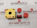 Scame 590.Sc250 Mushroom Head Operator Stop Push Button Switch 600V Ac Max