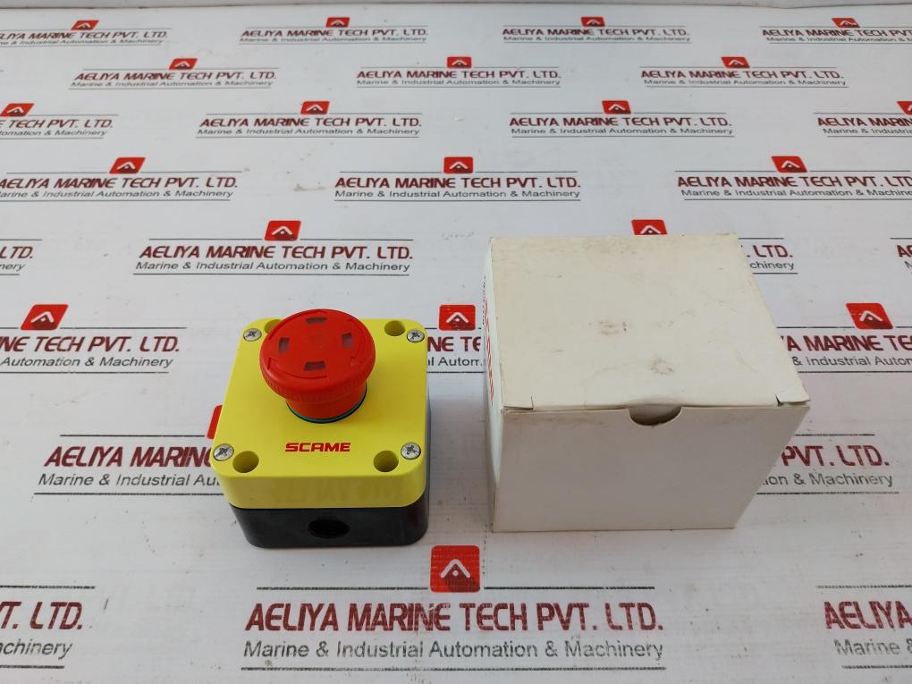 Scame 590.pr01r4s Emergency Push Button 16a 690v 50-60hz Dc13 0.25a-220v