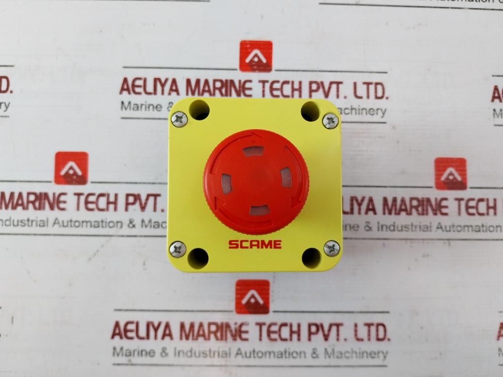 Scame 590.pr01r4s Emergency Push Button 16a 690v 50-60hz Dc13 0.25a-220v