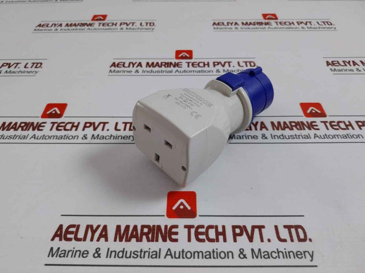 Scame 610.375 Industrial Power Connector Adapter Plug, Socket 13A-6H/250V
