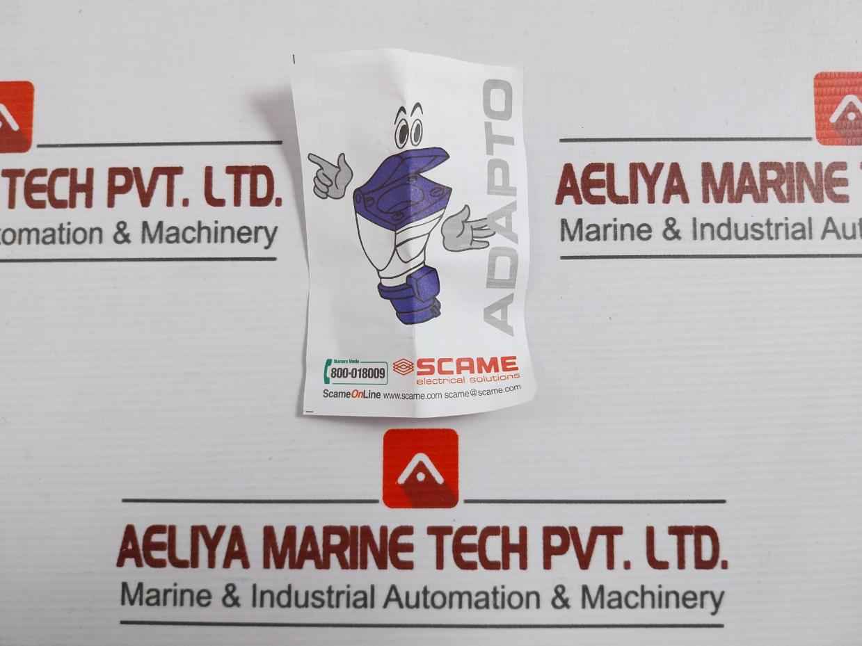 Scame 610.375 Industrial Power Connector Adapter Plug, Socket 13A-6H/250V