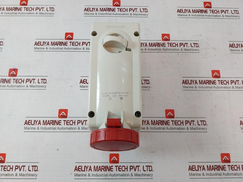 Scame Serie Advance 2 561.32864 Interlocked Socket-red 690V 50Hz 3P-ith 40A