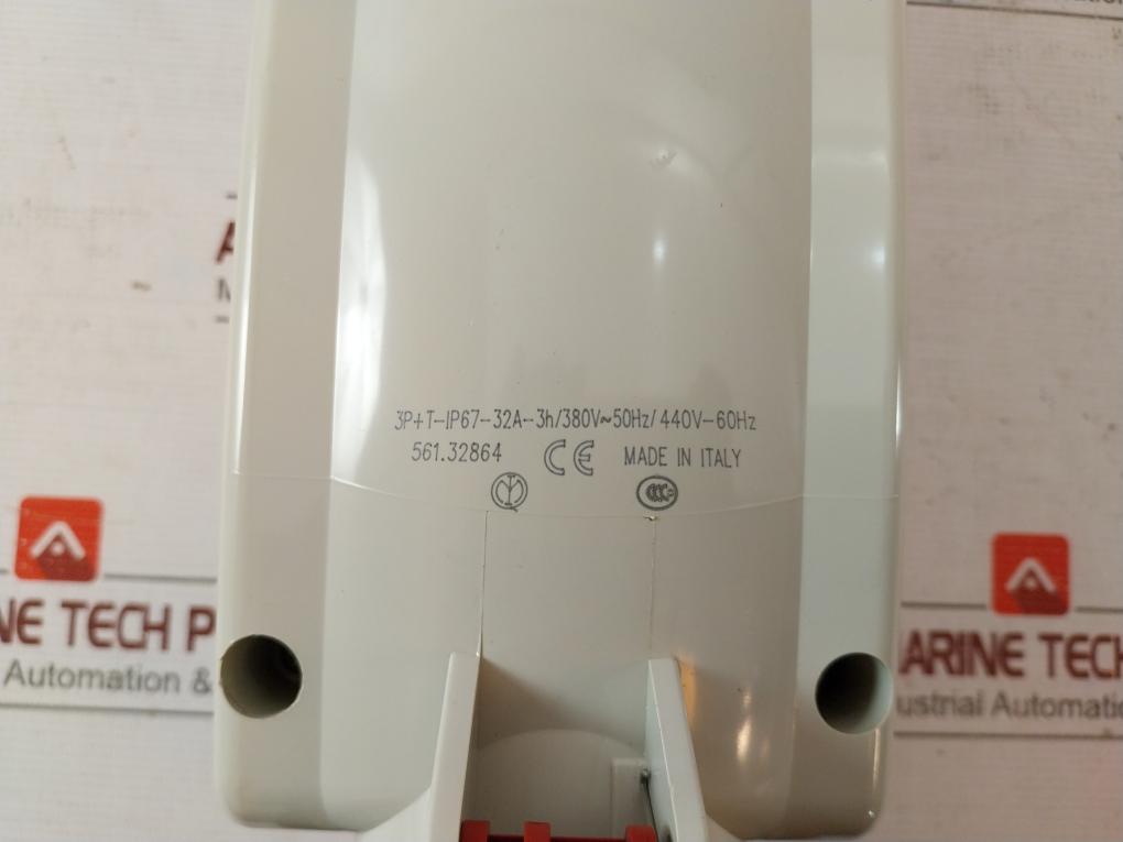 Scame Serie Advance 2 561.32864 Interlocked Socket-red 690V 50Hz 3P-ith 40A