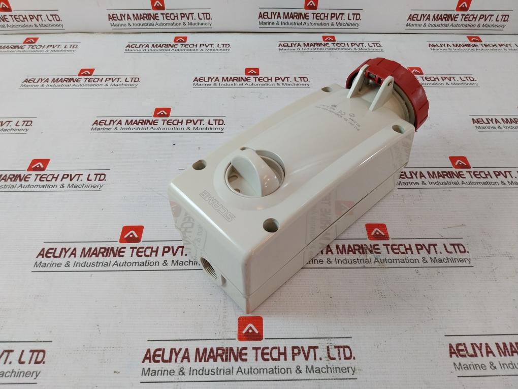 Scame Serie Advance 2 561.32864 Interlocked Socket-red 690V 50Hz 3P-ith 40A
