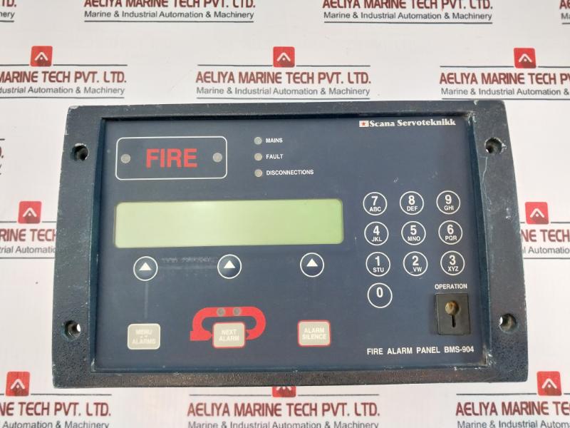 Scana Servoteknikk Bms-904 Bte Fire Alarm Panel 27V