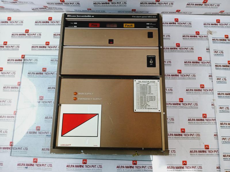 Scana Servoteknikk Mbs-802 Fire Alarm Panel 230V 50/60Hz 2A