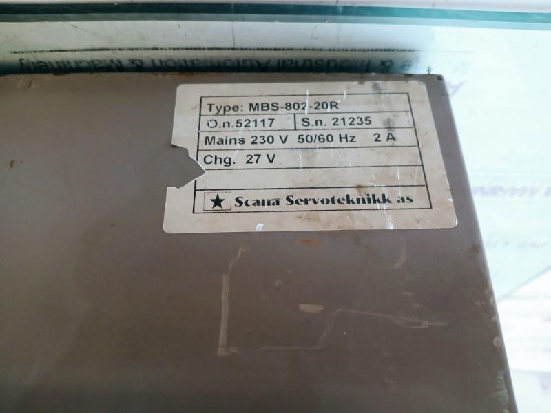 Scana Servoteknikk Mbs-802 Fire Alarm Panel 230V 50/60Hz 2A