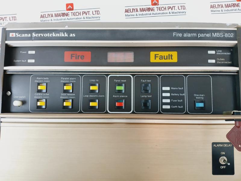 Scana Servoteknikk Mbs-802 Fire Alarm Panel 230V 50/60Hz 2A