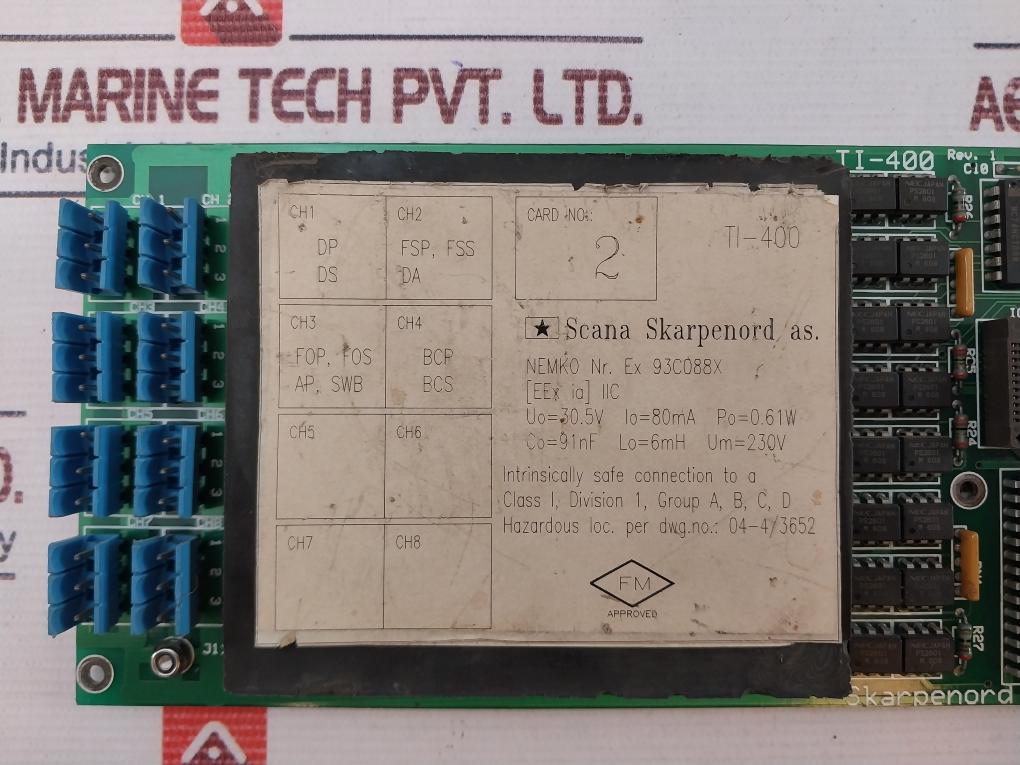 Scana Skarpenord Ti-400 Pcb Card 230V