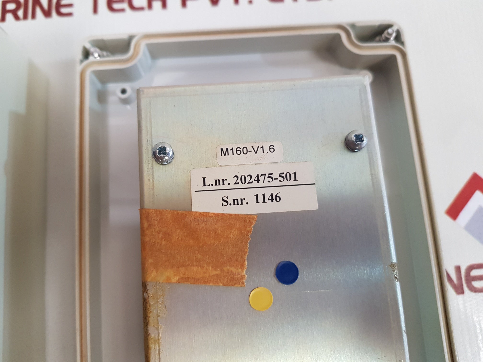 Scana Moland M160-03 Control Panel 24V Dc 1.0A Node# 7 M160-v1.6