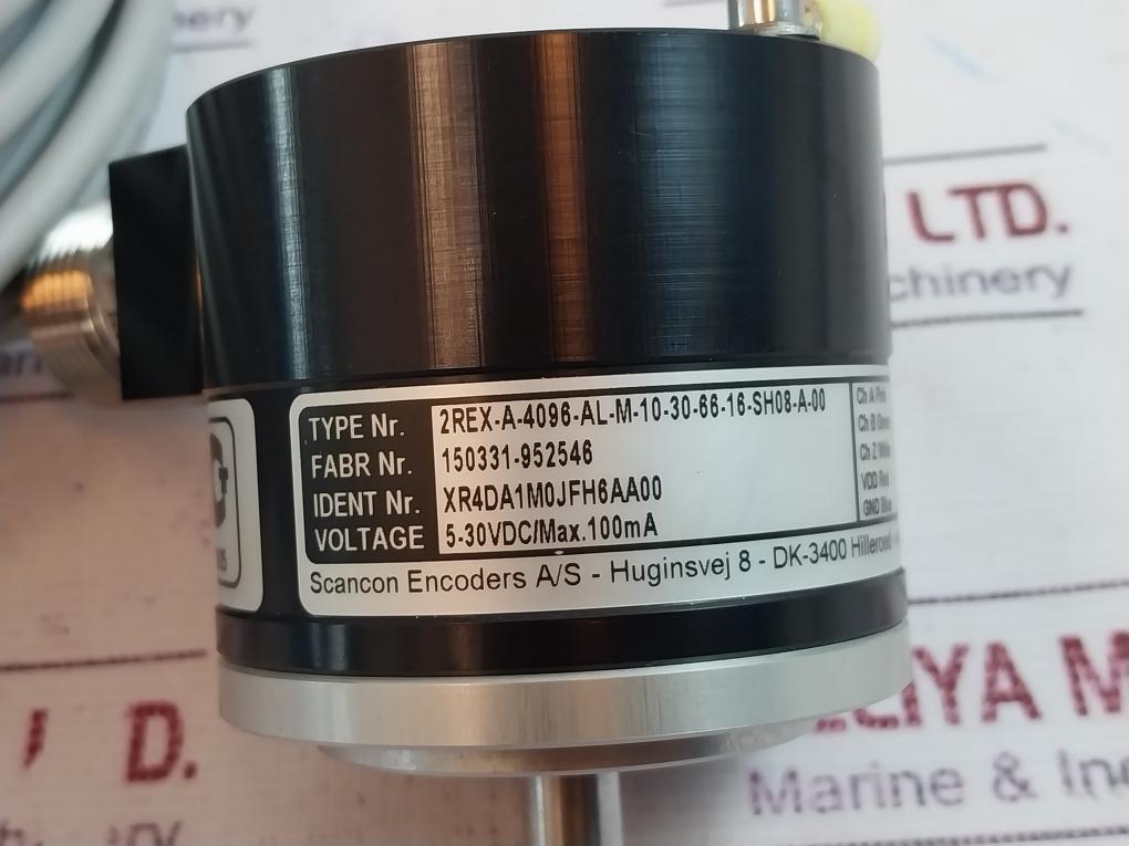 Scancon 2Rex-a-4096-al-m-10-30-66-16-sh08-a-00 Encoder Max 100Ma 5-30Vdc