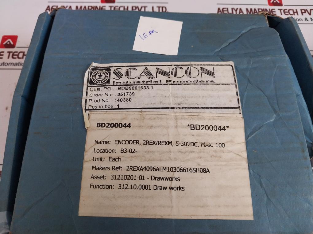 Scancon 2Rex-a-4096-al-m-10-30-66-16-sh08-a-00 Encoder Max 100Ma 5-30Vdc