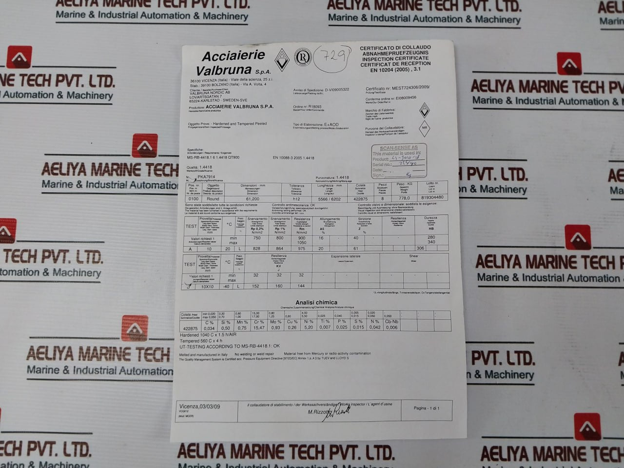 Scansense Ls-3010-sp Shear Pin Loadcell