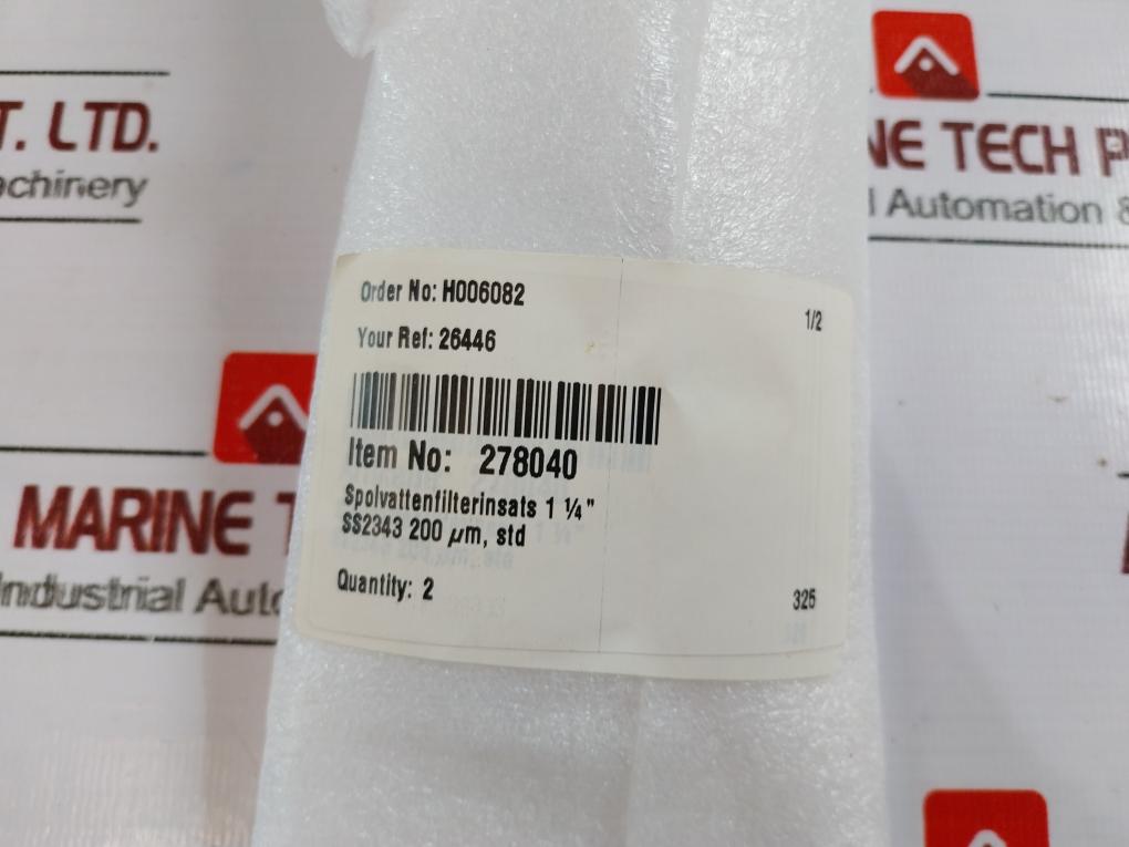 Scanship 60-9999 Flush Water Filter Insert Ss2343 200 Μm 1 1/4” 278040