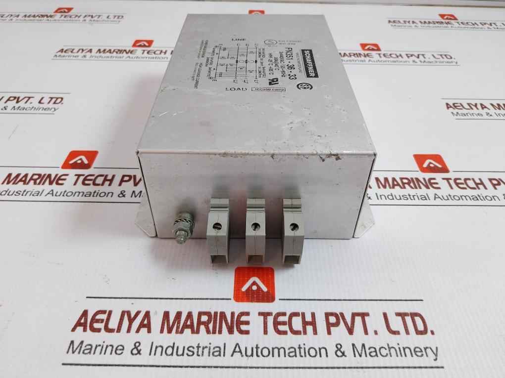 Schaffner 3 Phase Emi Rfi Line Filter 50-60Hz Fn351-36-33