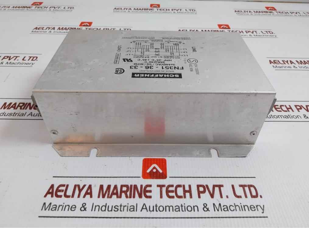 Schaffner 3 Phase Emi Rfi Line Filter 50-60Hz Fn351-36-33