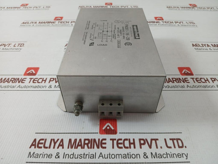 Schaffner 50-60 Hz Power Line Filter Fn351-16-29
