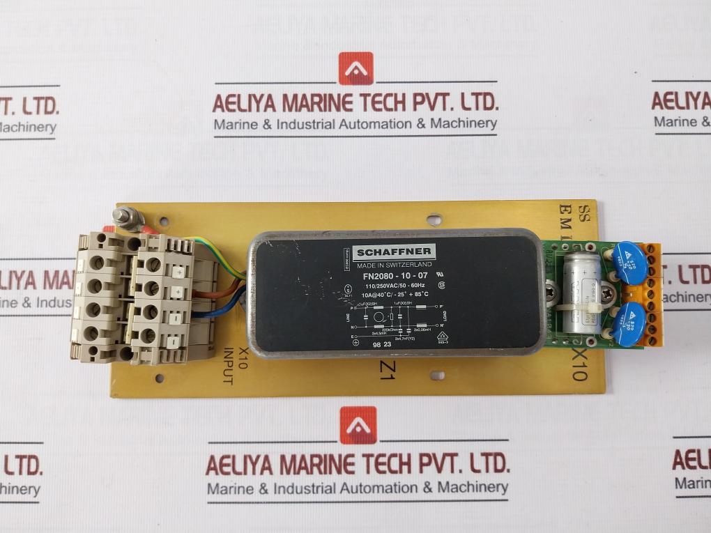 Schaffner Fn2080-10-07 Multi-stage High Performance Ac/Dc Emc/Rfi Filter