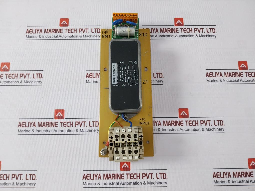 Schaffner Fn2080-10-07 Power Line Filter 110/250Vac/50-60Hz Ha444502A