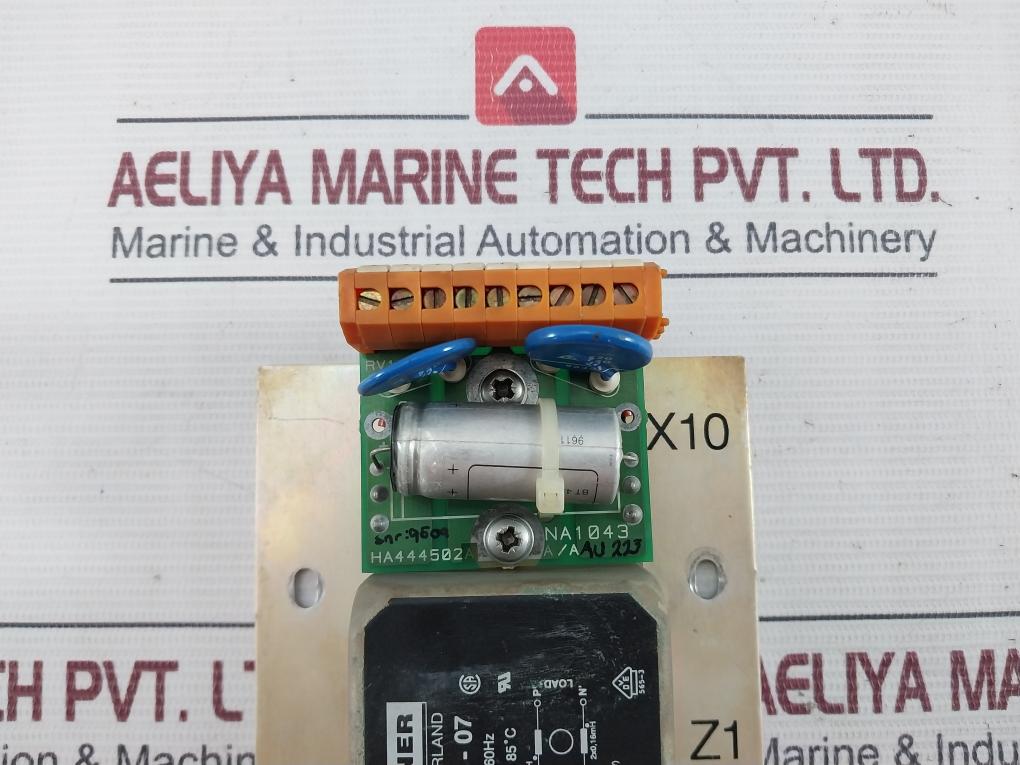 Schaffner Fn2080-3-07 Single Phase Power Line Filter 110/250Vac 50-60Hz