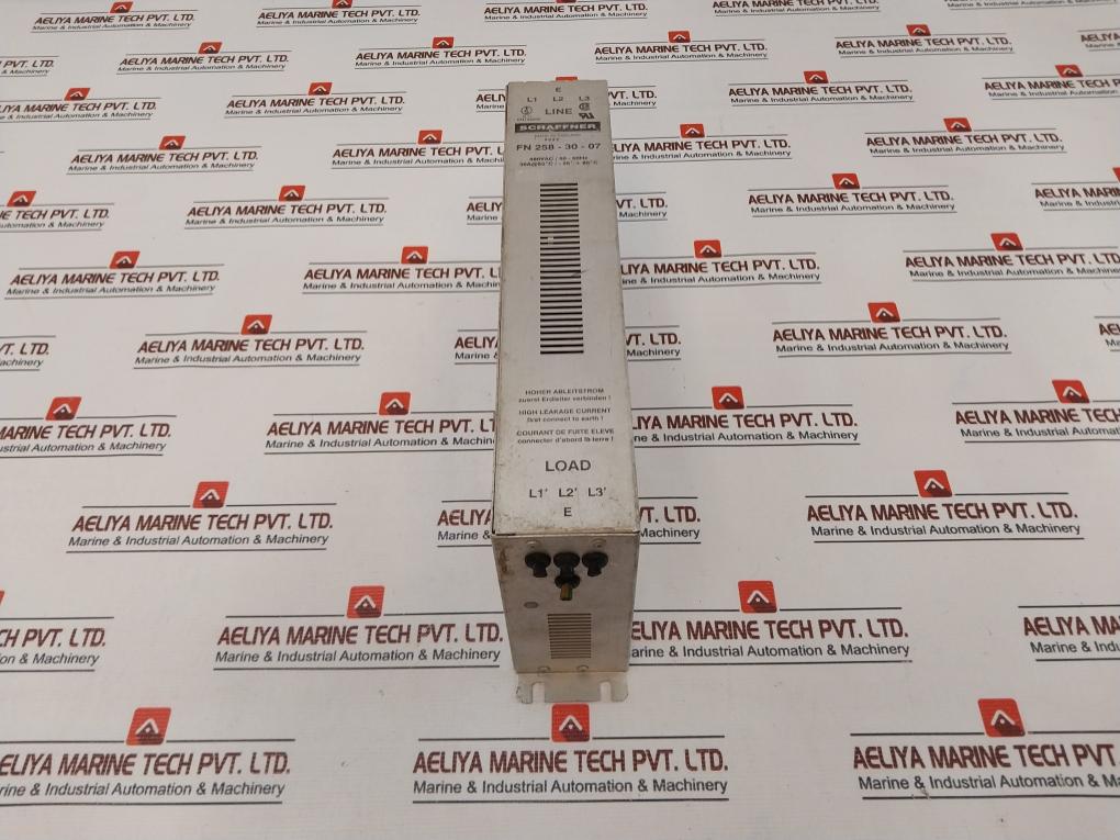 Schaffner Fn 258-30-07 Power Line Filter 480Vac/ 50-60Hz