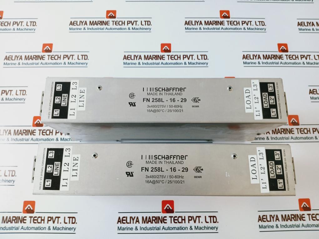 Schaffner FN 258L-16-29 Power Line Filter 3X480/275V/ 50-60Hz