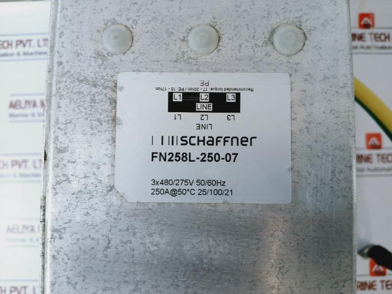 Schaffner Fn258l-250-07 Drive Converter 250a 3x480v/275v