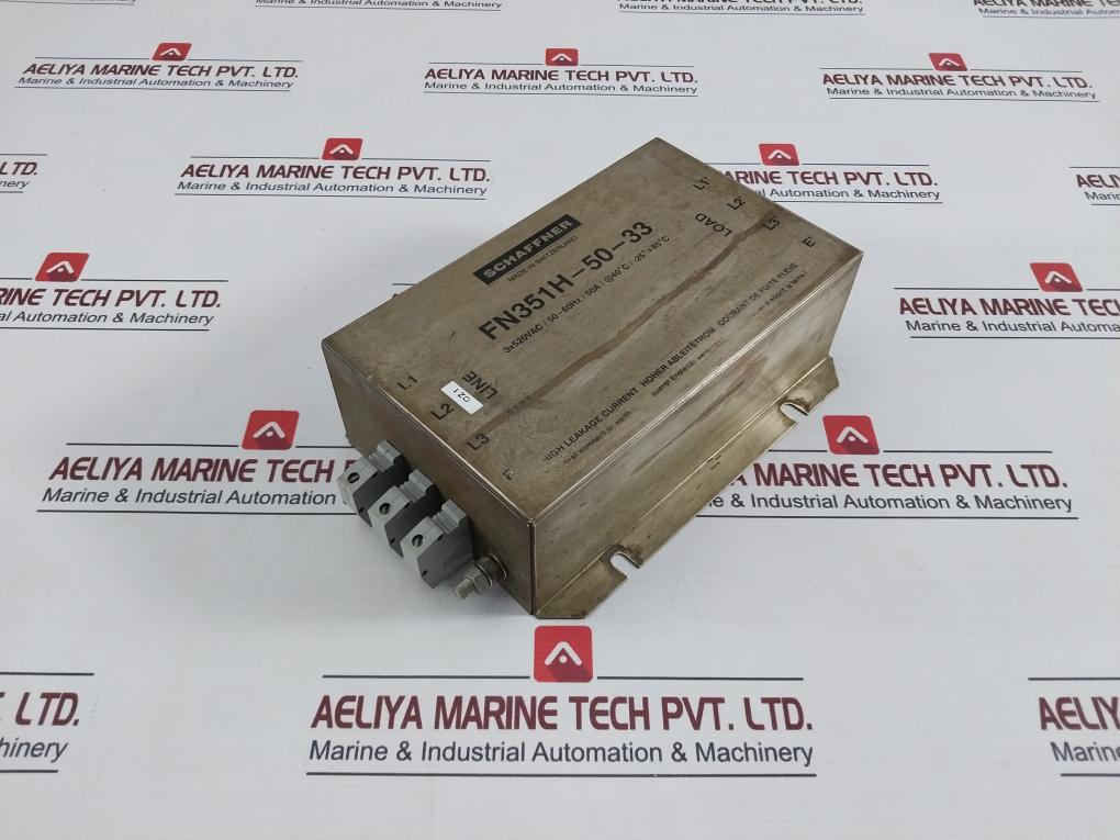 Schaffner Fn351H-50-33 Electro-magnetic Interference Filter 300V 65A