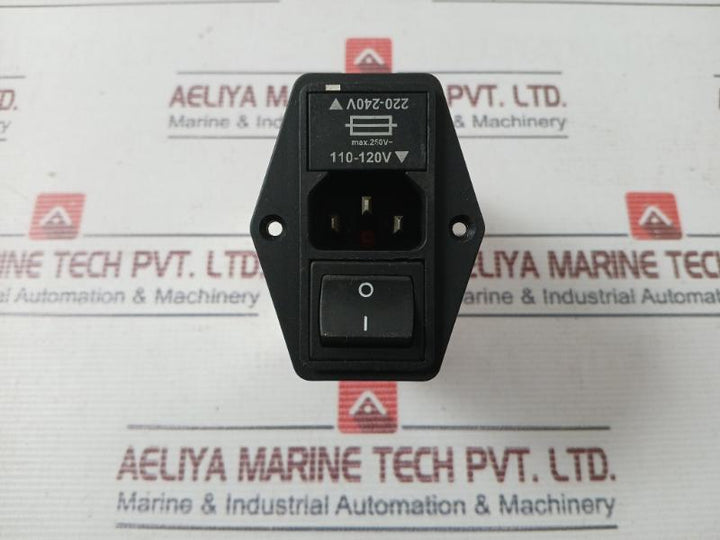 Schaffner Fn 394-6-05-11 Ac Power Entry Module 110/250Vac/50-60Hz