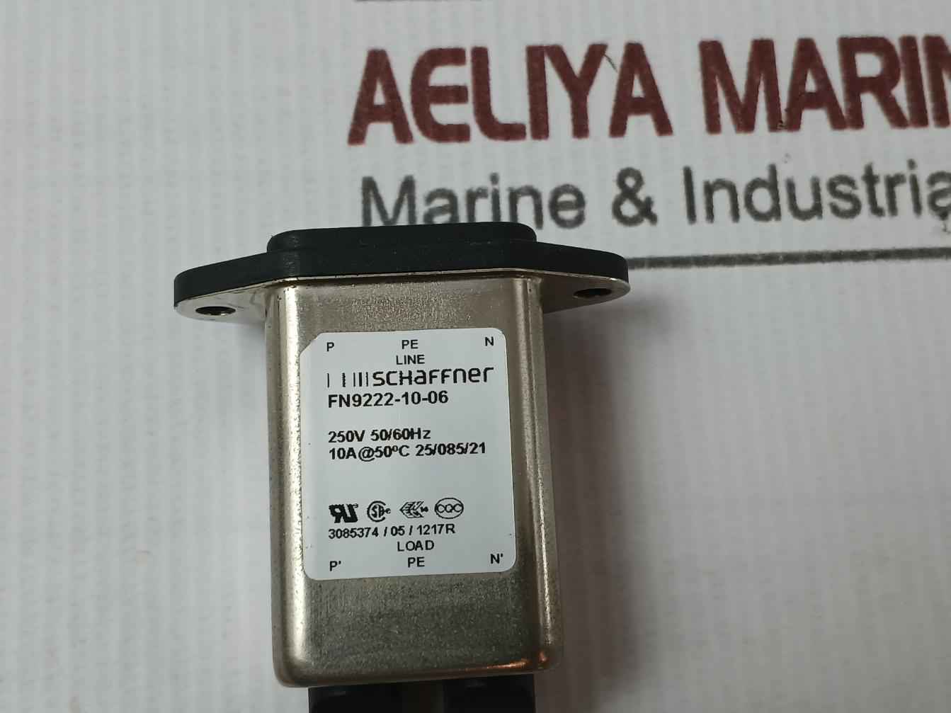 Schaffner Fn9222-10-06 Emi Power Line Filter 10A 250Vac 50/60Hz