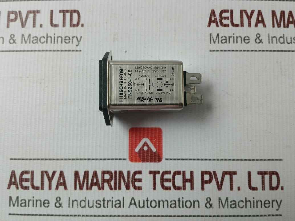 Schaffner Fn9260-1-06 Emi/rfi Filter 1a 120/250vac