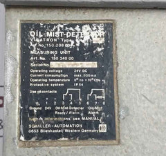 Schaller-automation Vn215 Visatron Oil Mist Detector 24vdc 800ma Ip54