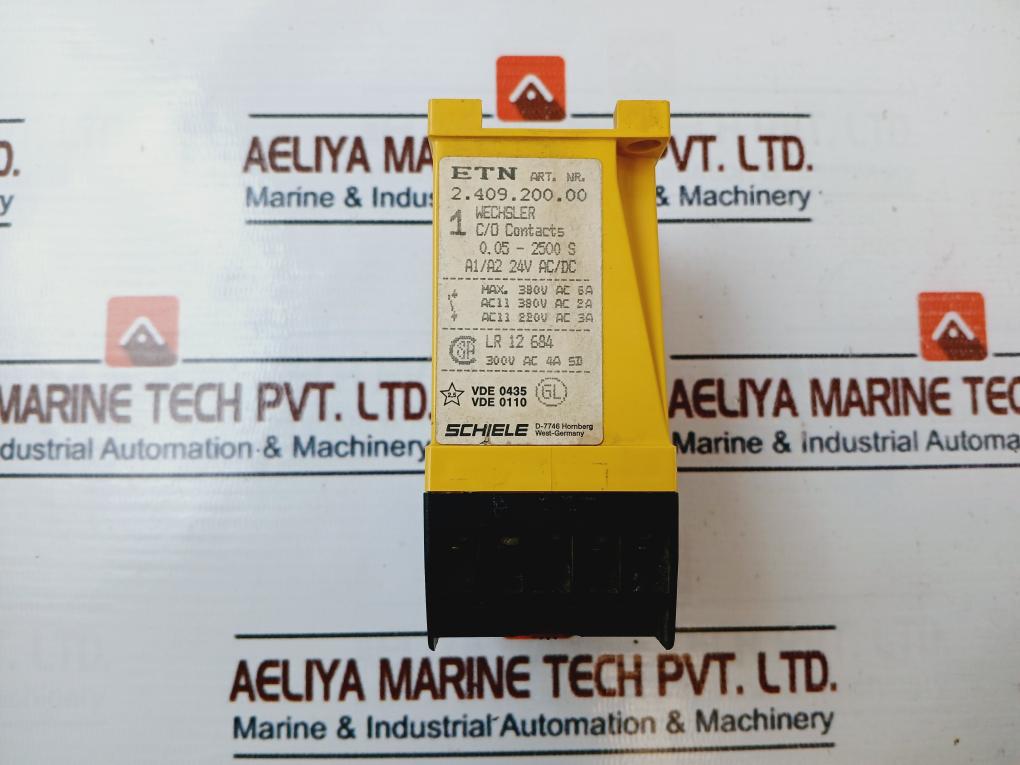 Schiele 2.409.200.00 Timer Relay 0,05-2500s
