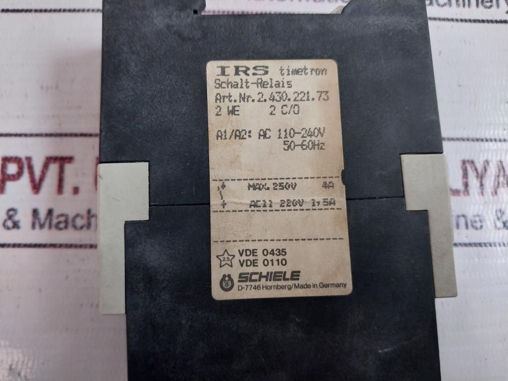 Schiele 2.430.221.73 Switching Relay 110-240v 50-60hz