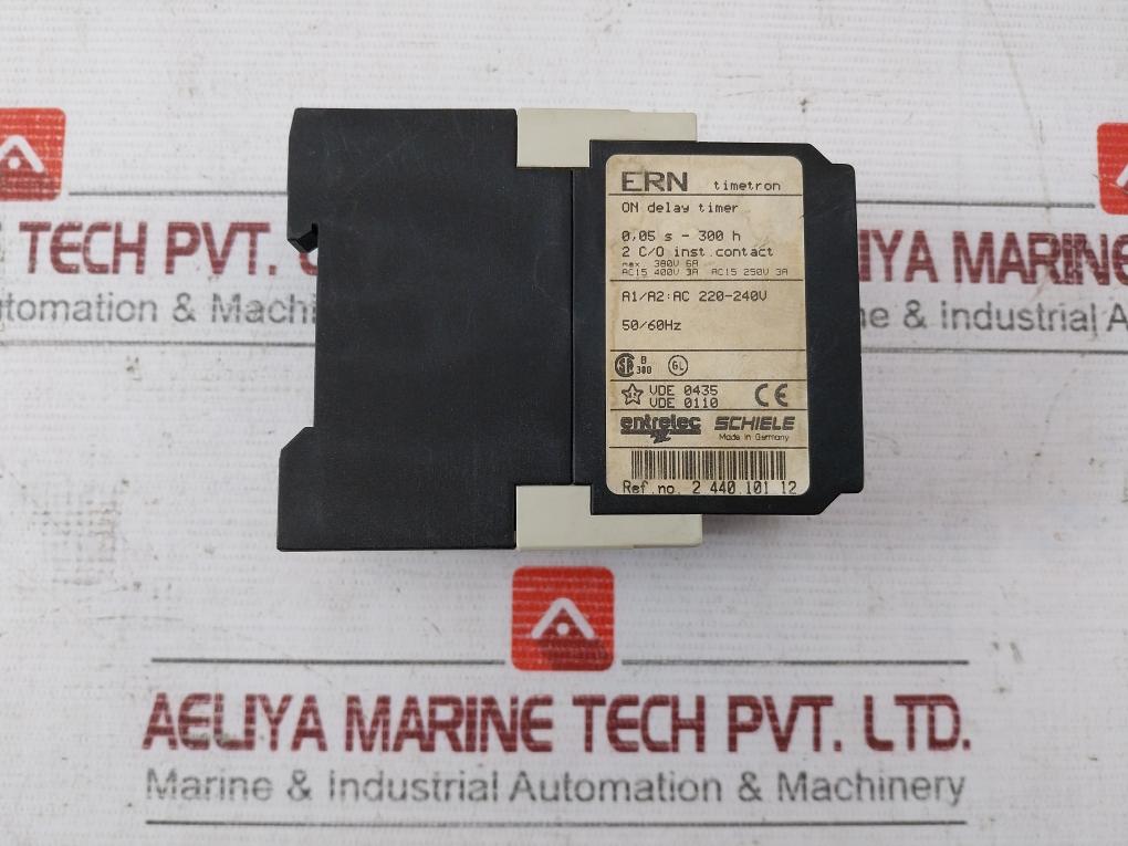 Schiele 2.440.101.12 Timetron Time Relay Ern Ac220-240V 50/60Hz 380V 6A 400V 3A