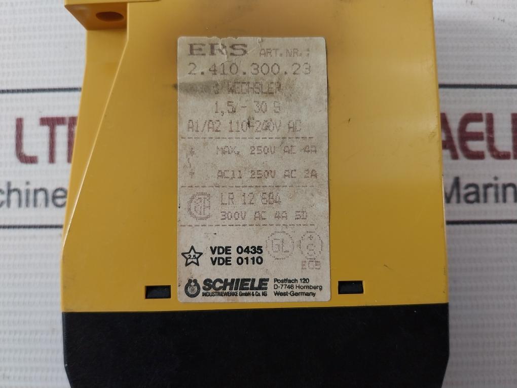 Schiele Ers Time Delay Relay A1/A2 110-240V Ac