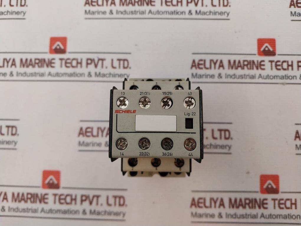 Schiele Lig-22 Dl915K/22 Relay Auxiliary Contactor 54A 660V