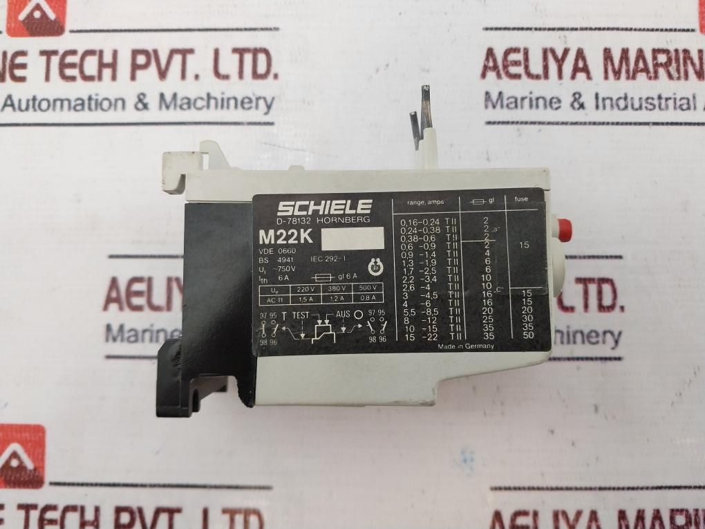 Schiele M22K Thermal Overload Relay