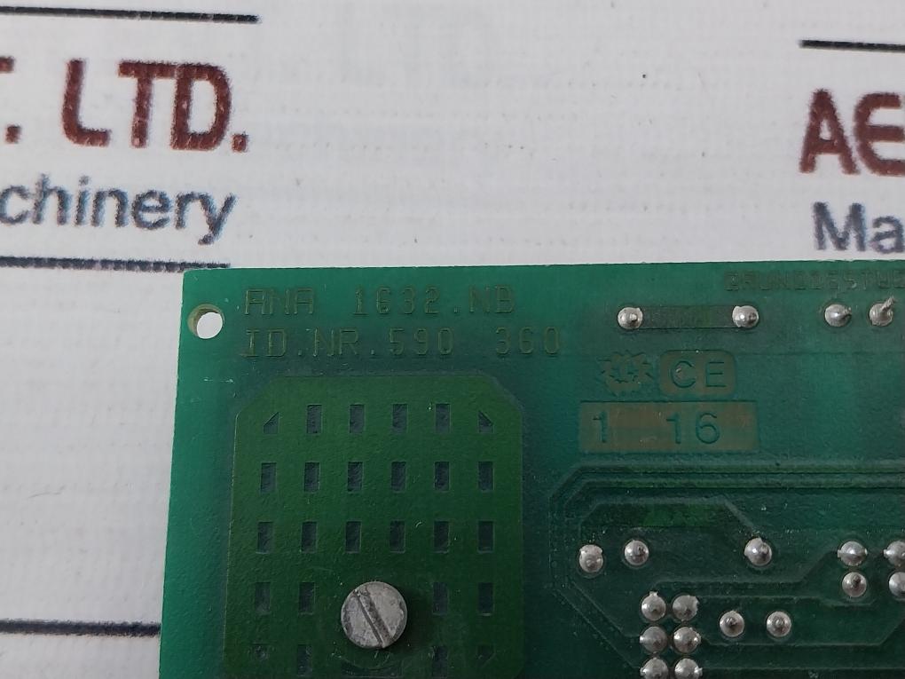 Schindler Ana 1632.Nb Printed Circuit Board 590 361