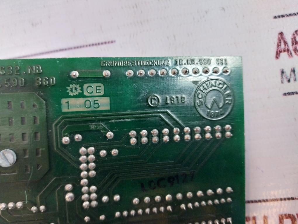 SCHINDLER ANA 1632.NB Printed Circuit Board 130 Gm