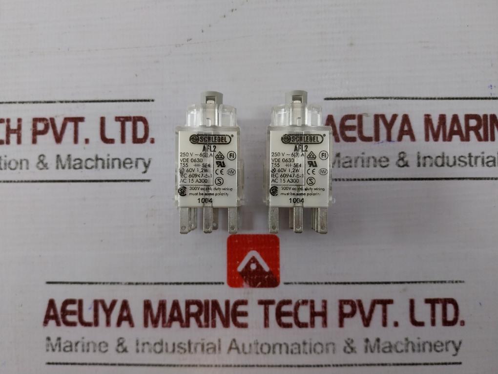 Schlegel Afl2 Contact Block 250v~ 6(3)a Vde 0630 Ac 15 A300
